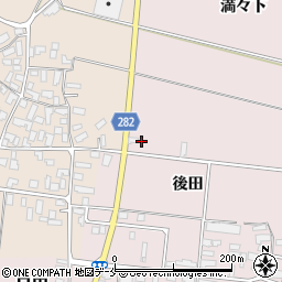 山形県寒河江市日田後田6周辺の地図
