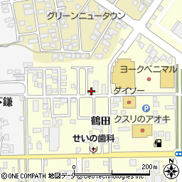 山形県寒河江市寒河江鶴田46-17周辺の地図