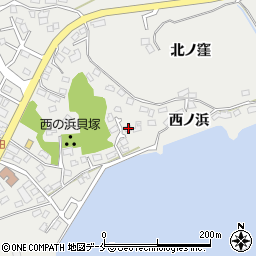 宮城県宮城郡松島町磯崎西ノ浜47周辺の地図