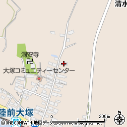 宮城県東松島市大塚大塚4周辺の地図