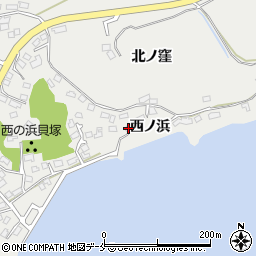 宮城県宮城郡松島町磯崎西ノ浜56-1周辺の地図