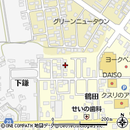 山形県寒河江市寒河江鶴田44-10周辺の地図