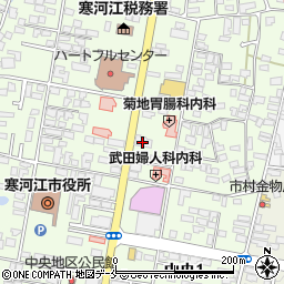 きらやか銀行寒河江支店 ＡＴＭ周辺の地図
