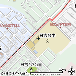 富谷市立日吉台中学校周辺の地図