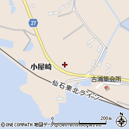 宮城県宮城郡松島町手樽小屋崎周辺の地図