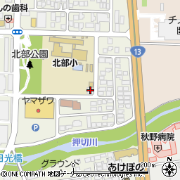 天童北部学童保育所周辺の地図