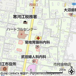 ツルハドラッグ寒河江中央店周辺の地図