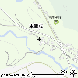 大江町本郷資材置き場前駐車場周辺の地図