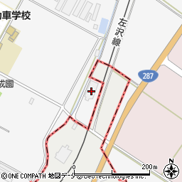 寒河江地区斎場周辺の地図