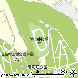 寒河江公園陸上競技場周辺の地図