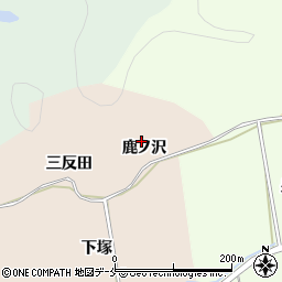 宮城県東松島市大塚鹿ノ沢周辺の地図