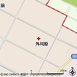 山形県寒河江市西根外川原周辺の地図