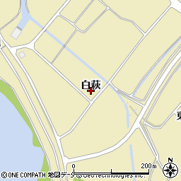 宮城県東松島市浜市（白萩）周辺の地図