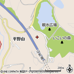 山形県寒河江市谷沢平野山周辺の地図