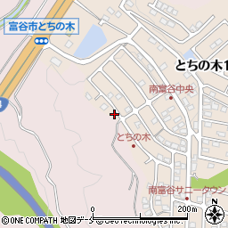 宮城県富谷市とちの木2丁目7-12周辺の地図