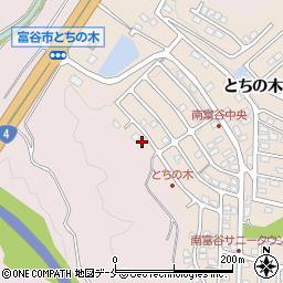 宮城県富谷市とちの木2丁目7-10周辺の地図