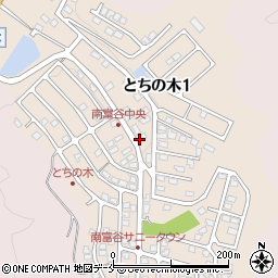 宮城県富谷市とちの木周辺の地図