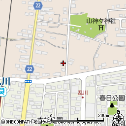 山形県天童市乱川1320-3周辺の地図