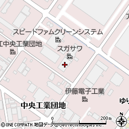 山形県寒河江市中央工業団地160-2周辺の地図