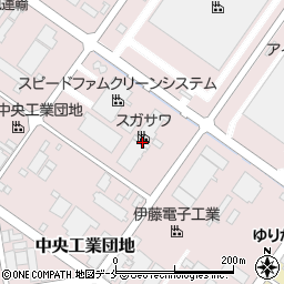 山形県寒河江市中央工業団地160周辺の地図