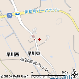 宮城県松島町（宮城郡）手樽（早川東）周辺の地図