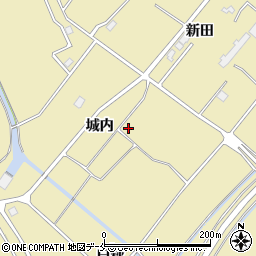 宮城県東松島市浜市城内周辺の地図
