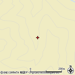 大長沢周辺の地図