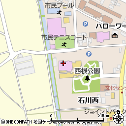 寒河江市市民文化会館周辺の地図