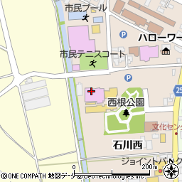 寒河江市市民文化会館周辺の地図