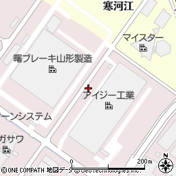 山形県寒河江市中央工業団地157周辺の地図