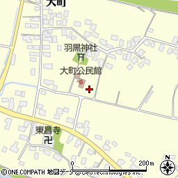 山形県天童市大町周辺の地図