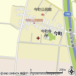 山形県天童市今町周辺の地図