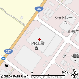 山形県寒河江市中央工業団地1周辺の地図