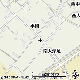 宮城県東松島市牛網平岡周辺の地図
