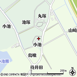 宮城県東松島市浅井小池周辺の地図