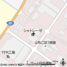 山形県寒河江市中央工業団地190周辺の地図