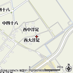 宮城県東松島市牛網西大浮足周辺の地図