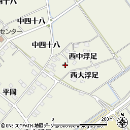 宮城県東松島市牛網西中浮足4周辺の地図