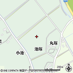 宮城県東松島市浅井池塚周辺の地図