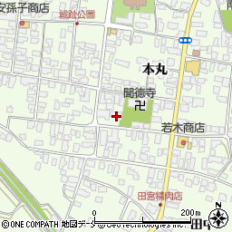 聞徳寺周辺の地図