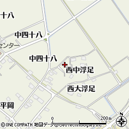 宮城県東松島市牛網西中浮足3周辺の地図