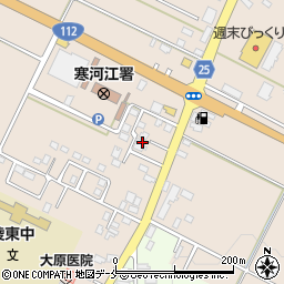 寒河江市建設会館周辺の地図