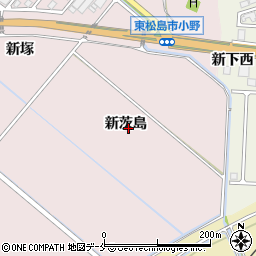 宮城県東松島市小野新茨島周辺の地図