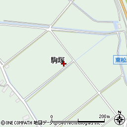 宮城県東松島市浅井駒塚周辺の地図