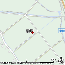 宮城県東松島市浅井（駒塚）周辺の地図