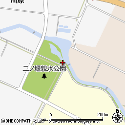 公園管理棟周辺の地図