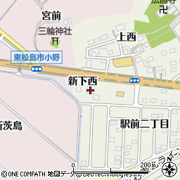 宮城県東松島市牛網新下西周辺の地図