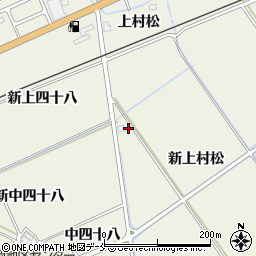 宮城県東松島市牛網新上村松周辺の地図