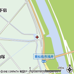 宮城県東松島市浅井下宿185-2周辺の地図