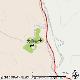 富山観音堂周辺の地図